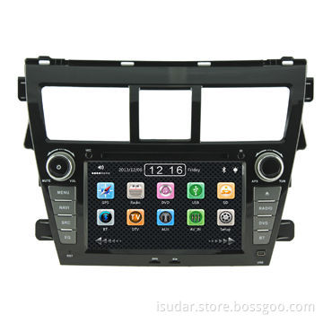 Car DVD Player for Toyota Vios/Yaris Sedan 2007-2012, NAV/CD/MP3/DVD/USB/SD/BT, with 7" TFT Monitor